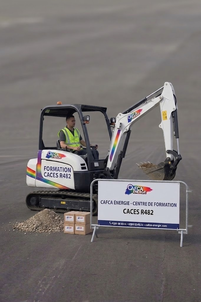 Mini-pelle CAFCA pour formation CACES R482